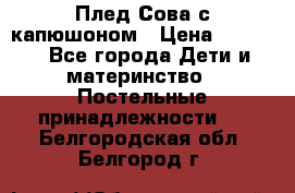 Плед Сова с капюшоном › Цена ­ 2 200 - Все города Дети и материнство » Постельные принадлежности   . Белгородская обл.,Белгород г.